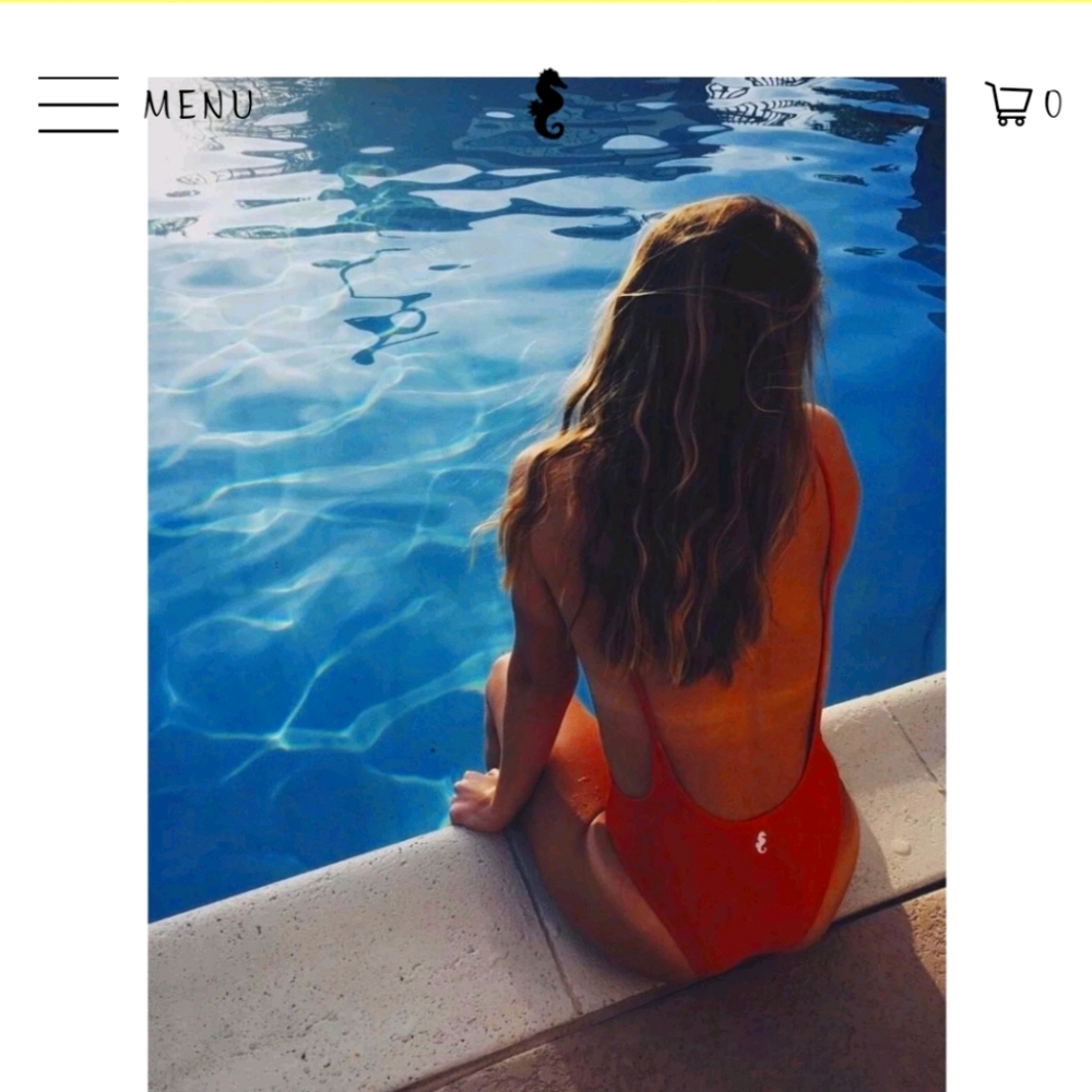 Sunny Co. "Pamela" one-piece bathing suit
